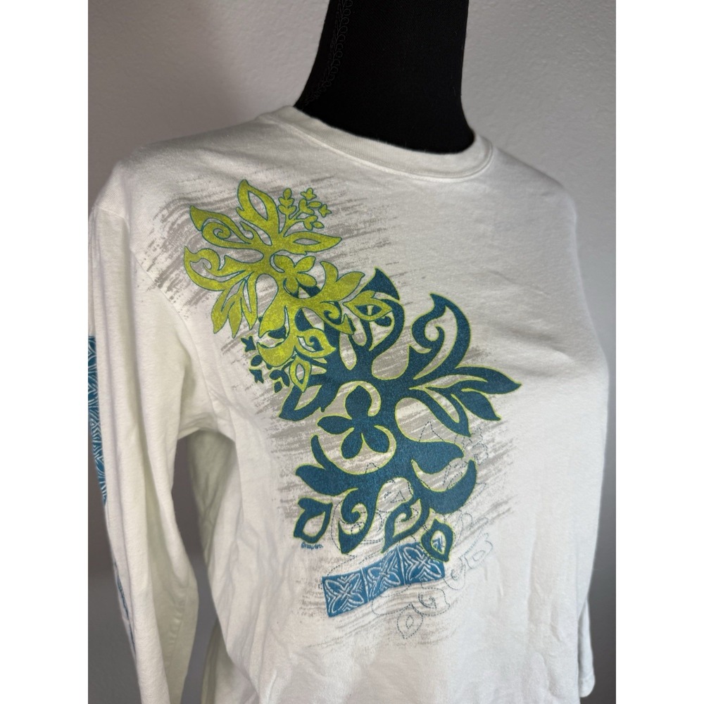 Crazy Shirtz Hawaii Original Women's Size S Floral Long Sleeve Shirt San Diego - Picture 5 of 7